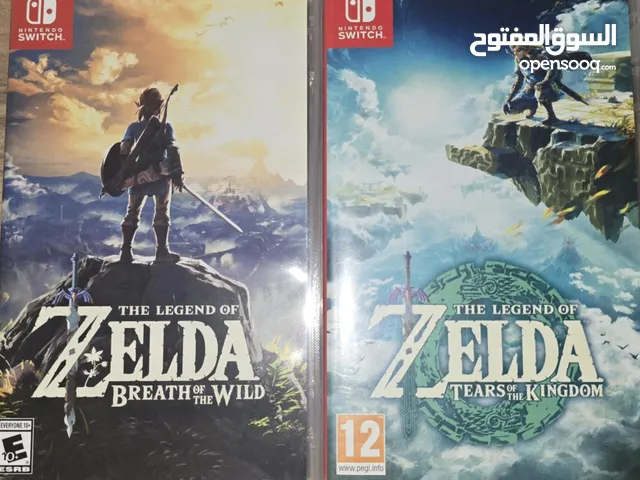 zelda breath of the wild zelda tears of the kingdom للبيع الزوز نظاف شبة جداد