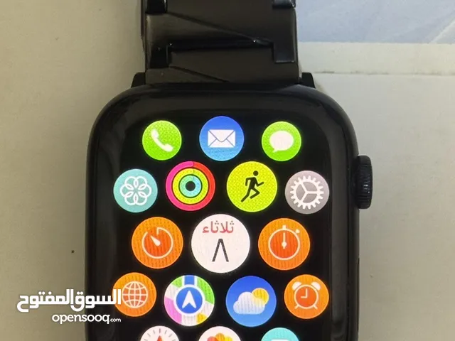 ساعة ابل الجيل التاسع اللون الأسود مع الملحقات