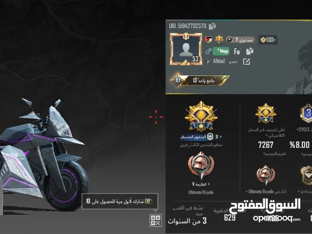 Pubg Accounts and Characters for Sale in Mafraq