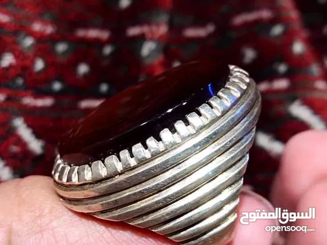 Natural Red agate ring, yemeni agate ring, aqeeq ring, akik ring, handmade ring, 925 silver ring.