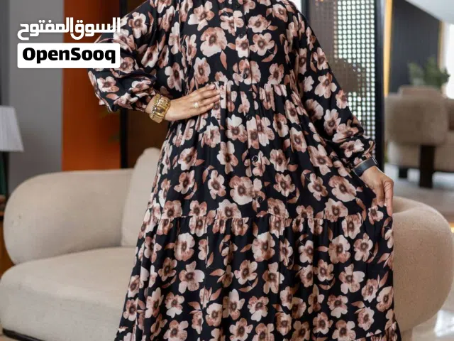 فستان فسكوز قطن تركي معالج ضد الإنكماش