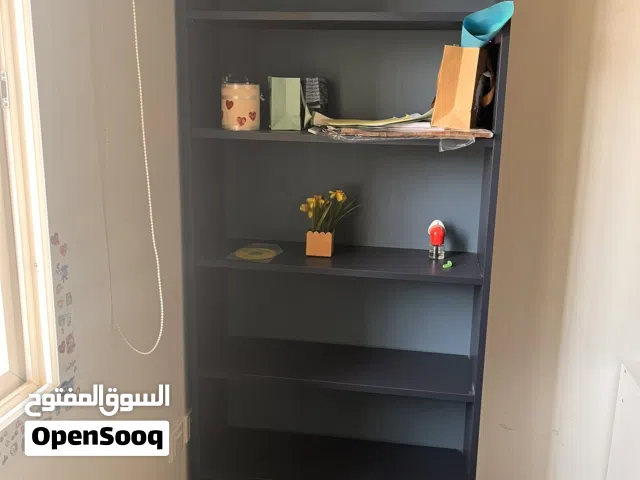 مكتبة, ازرق, 80x28x202 سم