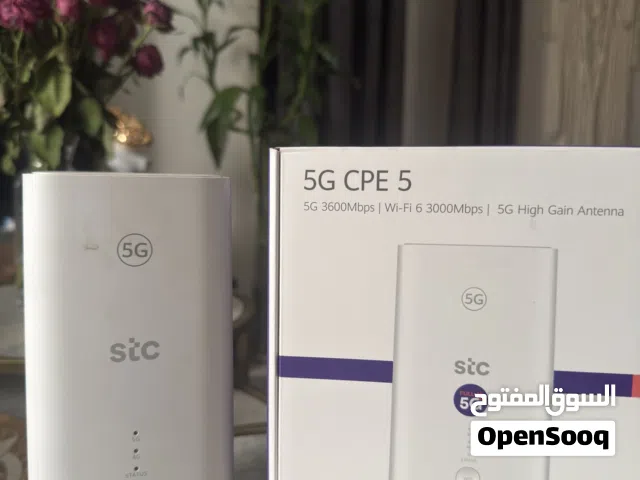 روتر منزلي 5G CPE 5 + روتر متنقل 5G هواوي لشبكة STC
