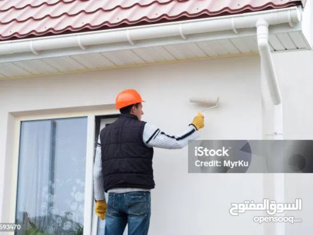 house painting work inside outside Villa maintenance plaster paint