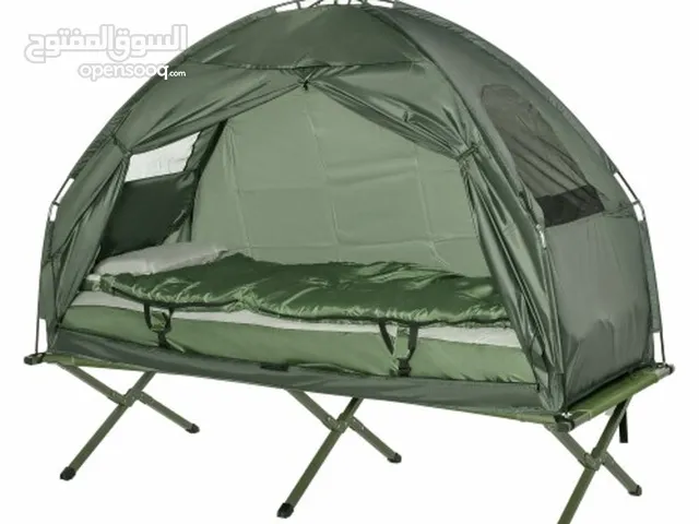 CAMPING TENT 4 IN 1 DARK GREEN COMPLETE SET/ SINGLE PERSON (FROM SACO)