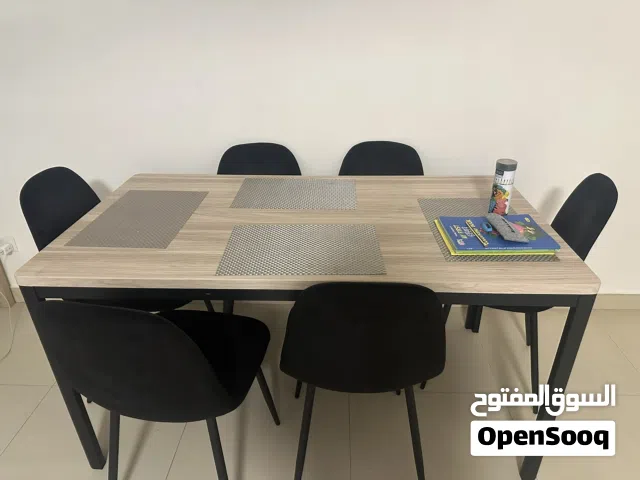 طاولة سفرة مع 6 كراسي