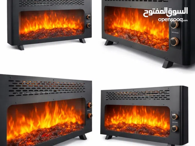 مدفأة كهربائية بتصميم لهب النار Electric Fireplace Heater with Flame Effect