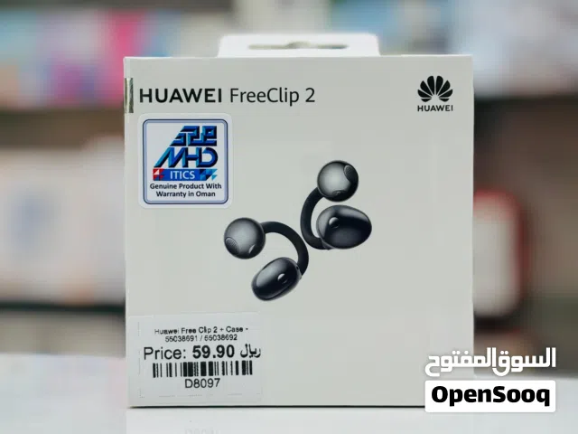 Brand New Huawei FreeClip 2 in Oman  38-Hour Battery  1 Year Warranty