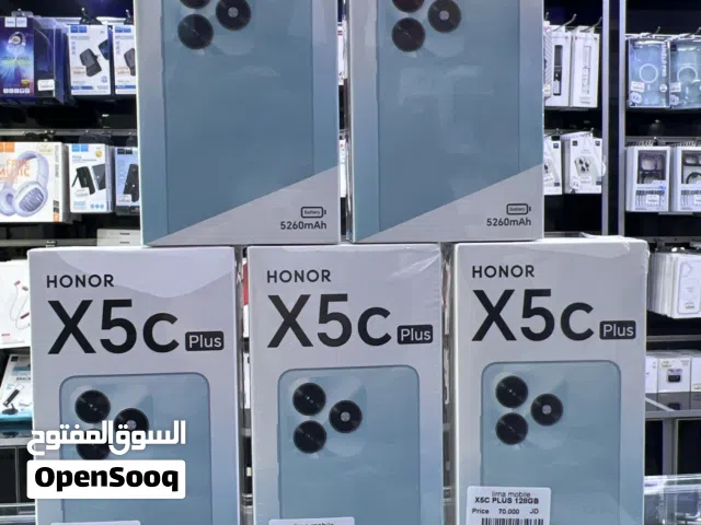 Honor X5c Plus ( 128 / 4+4RAM )  هونر x5c كفالة الشركة سنة كاملة  مع الشاحن الاصلي و كفر