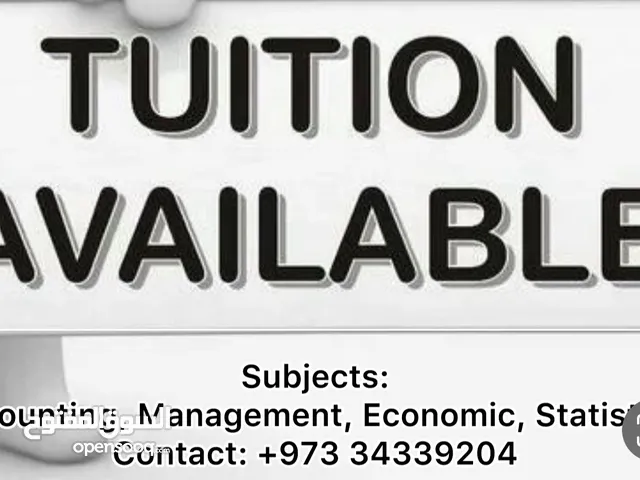 Tuition Available for Students.