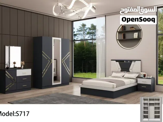 طقم غرفة نوم مفرد جديد مع مرتبة بسمك 10 سم New Single Bed Room Set with mattress 10cm