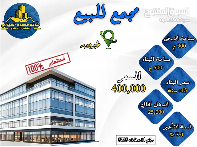 رقم الاعلان (5225) مجمع تجاري للبيع في طبربور وسط السوق التجاري بدخل يصل 8%