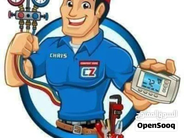 فني فك و تركيب مكيفات وتعبية غاز