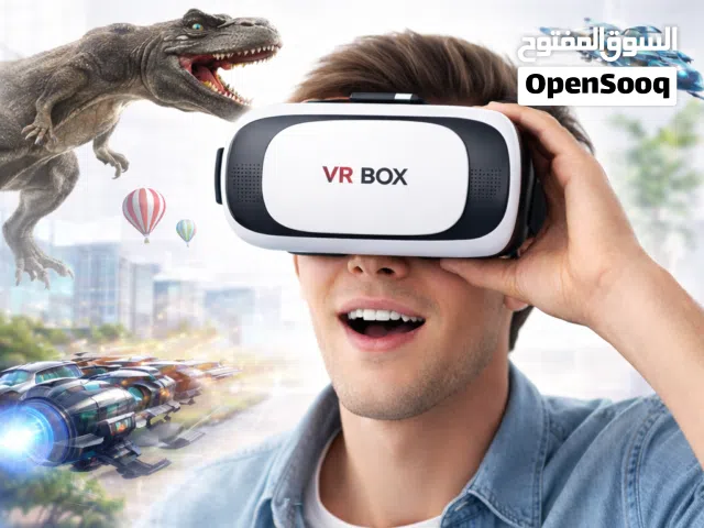 نظارة واقع افتراضي VR BOX ثلاثية الأبعاد 3D - Generic - تدعم جميع الهواتف - عدسات قابلة للضبط