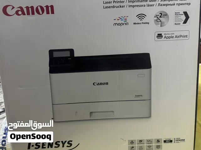 للبيع طابعة ليزر أصلية من شركة Canon موديل Canon i-SENSYS LBP226dw بحالة ممتازة مع الكرتون الأصلي.