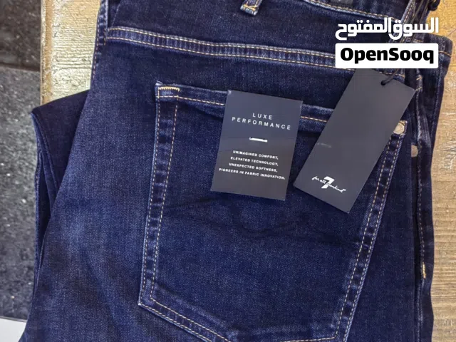 جينز رجالي ماركة  for all mankind (7)seven Luxe Performance Denim  لون Dark Indigo / كحلي غامق
