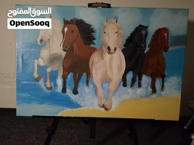 لوحة رسم بالالوان الاكريليك على الكانفاس قياس 40×60