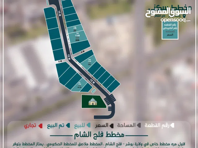 Residential Land for Sale in Muscat Bosher