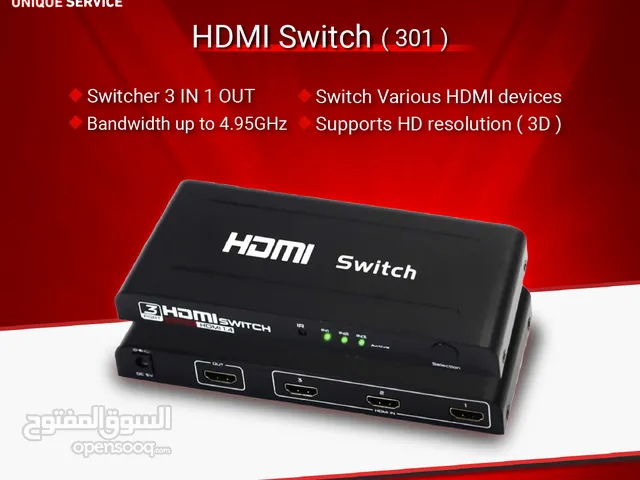 تحويلة وصلات HDMI لشاشات عرض متعددة HDMI Switch 3 IN 1 OUT 301