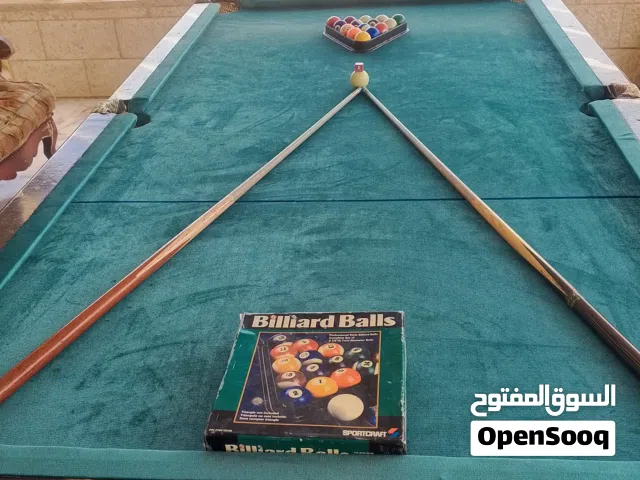 طاولتين بلياردو خشب ثقيل اصلي رخام تركي طبعا شبه وكاله