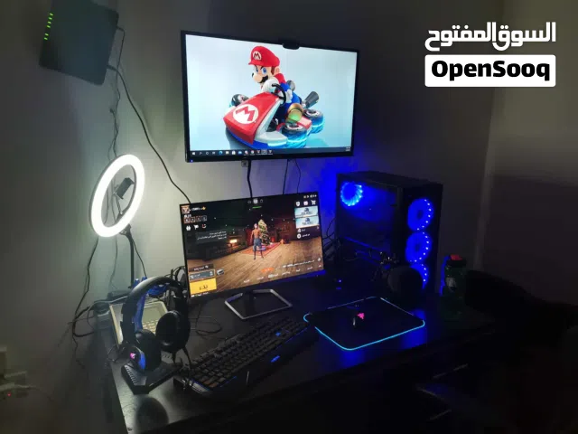 كمبيوتر متكامل للألعاب والبث و المونتاج بسعر ممتاز او للبدل على لابتوب بمواصفات عاليه