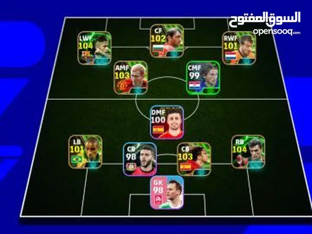 حساب eFootballb25 بحاله جيده جدا وسعر ولا اروع مقارنه بالحساب