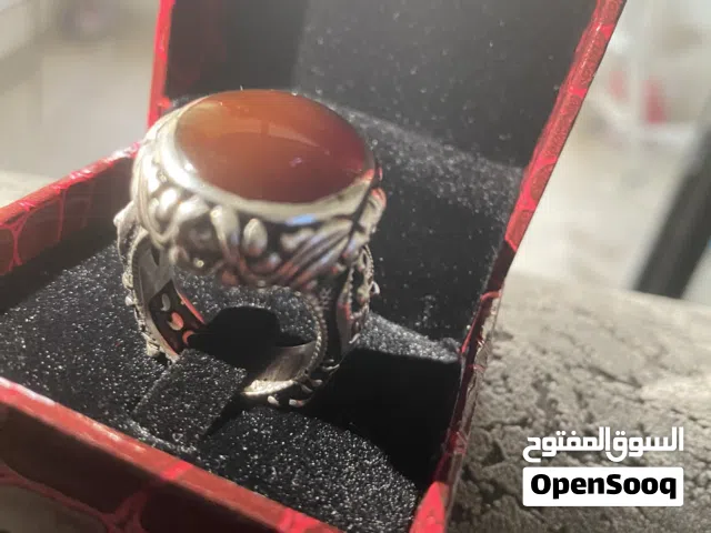 خواتم عقيق يماني ملكي وفيروز نيشابوري