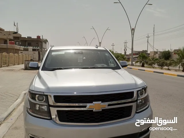 شيفورليه تاهو 2019 LT امريكي بدون ايرباك ماشية105الف رقم بغداد انگليزي لنهاية2030 بأسمي لون سلفر