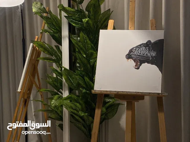 لوحة رسم فهد اسود للبيع