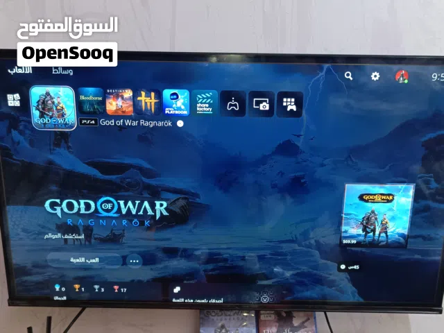 تلفزيون هايسنس مستخدم كامل الملحقات نظيف 100% حجم 43 دقة 4k بتقنية LED ضمان شهر باقي التفاصيل بالوصف