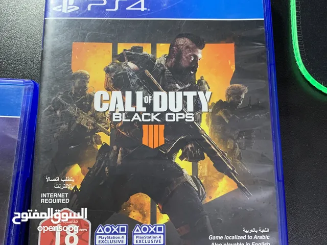 (3 العاب) ، Uncharted 4, FIFA 18 , Call Of Duty 4