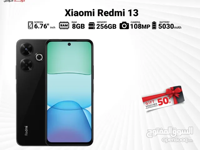 REDMI 13 ( 256GB ) / 8 RAM NEW /// رسدمي 13 ذاكره 256 الرام 8 الجديد