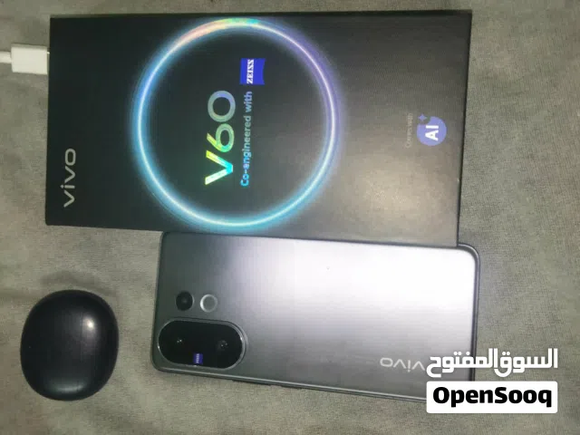 Vivo 60 للبيع في اطار القاهره  التلفون ممتاز  كسر زيرو استعمال خمس شهور معاه كل حجاتو ومعاه ايربودز