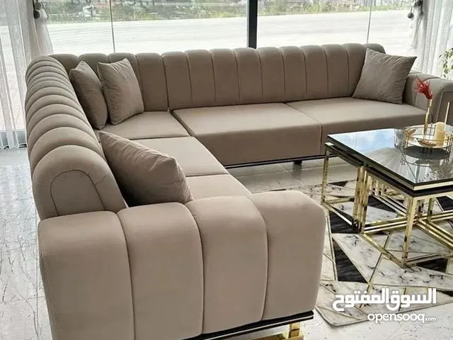 L&U Shape/Corner Sofa Premium Quality Fabric & High Density Foam Zylo