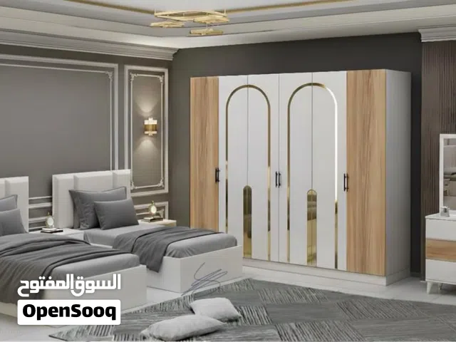 غرف نوم تركي 5 قطع شبابيه كنتور 6 ابواب السعر 625 الف فقط