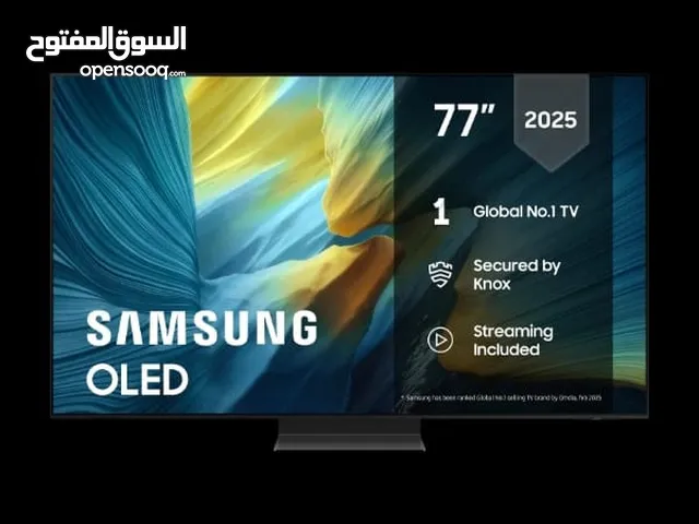 تلفزيون سامسونج S95F موديل 2025 – 77 بوصة – QD‐OLED – جديد بكرتونه جاني هدية