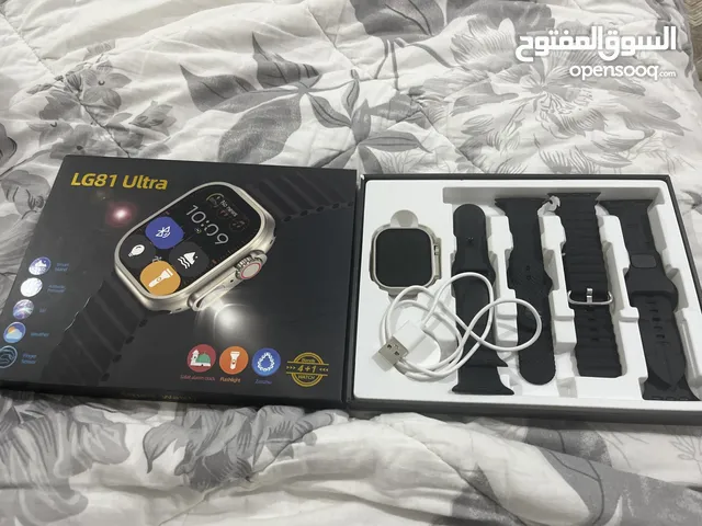 ساعةLg81Ultraساعة ذكية والميزة فيها كشاف جديدة100٪لم تلبس حتا يمكن اقل من 5مرات معها اربع حزم