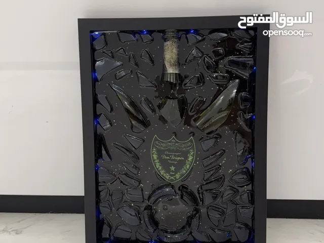Dom Perignon Champagne LED light Broken Bottle unique Art Frame wall hanging decor black decoration