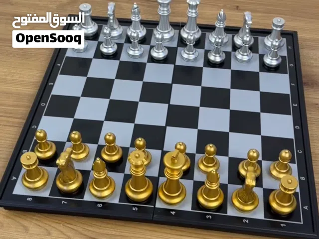 لعبة الشطرنج المغناطيسية (قابلة للطي) لعبة فكرية ممتعة تنمّي مهارات التفكير والتركيز والتخطيط