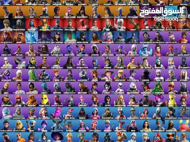 للبيع حساب فورت نايت ايكونك + ترافسكوت