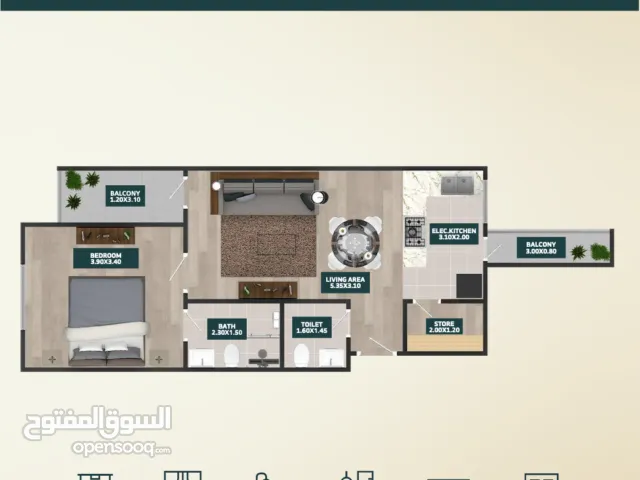 شقة للبيع في الخوض مربع العريمي بوليفارد على الخط الاول من الشارع