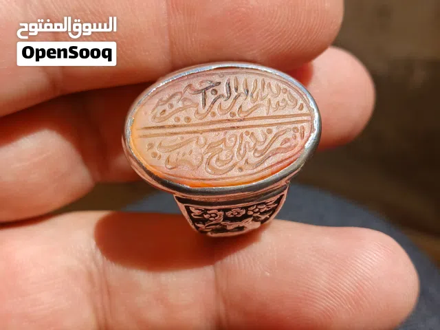 خاتم فضة صياغة يدويه قديمة