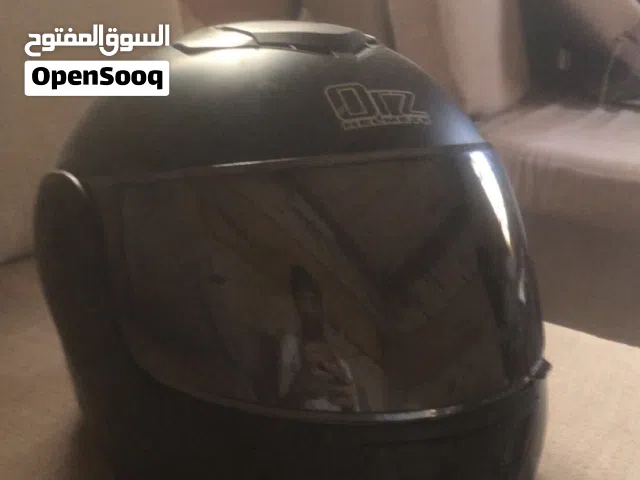 خوذة دراجة نارية (ORZ Helmet) أسود مطفي مميزة