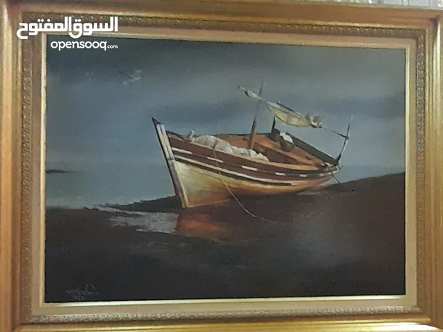 لوحه زيتيه اصليه قياسها 80 في 60