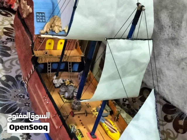 مجسم سفينه شراعيه صناعه يدويه