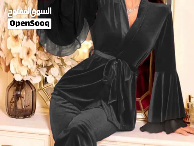 بيجامة ستاتي مخمل فري سايز