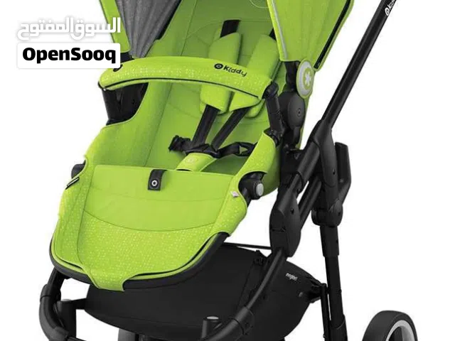 عربة أطفال نوع evoglide 1 lime green مع كرسي للسيارة متنقل