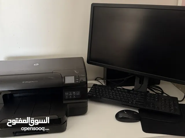 dell disc top pc all white hp inkjet printer