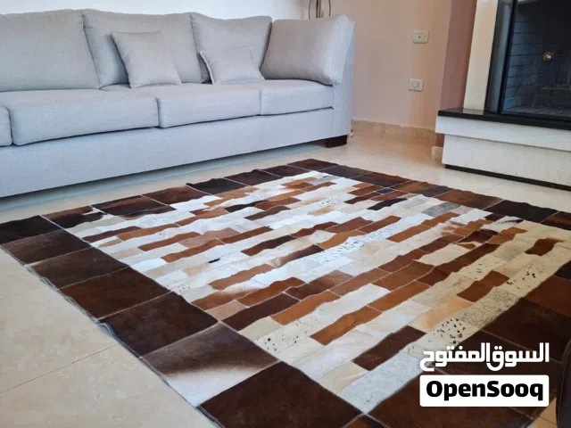 Hand Made سجاد جلد بقر طبيعي