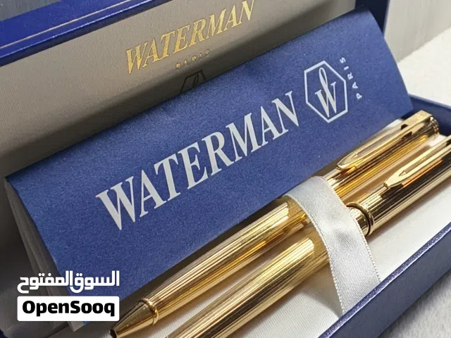 طقم اقلام وترمان جديد ريشه ذهب عيار 18k